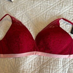 NEW knix Knixy Lace Deep-V Bralette